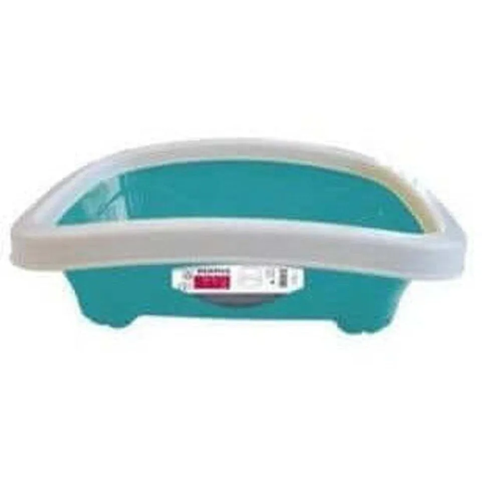 2-MEMPHIS - CAT LITTER TRAY WITH RIM TURQUOISE, GREEN & PURPLE Pets Qatar