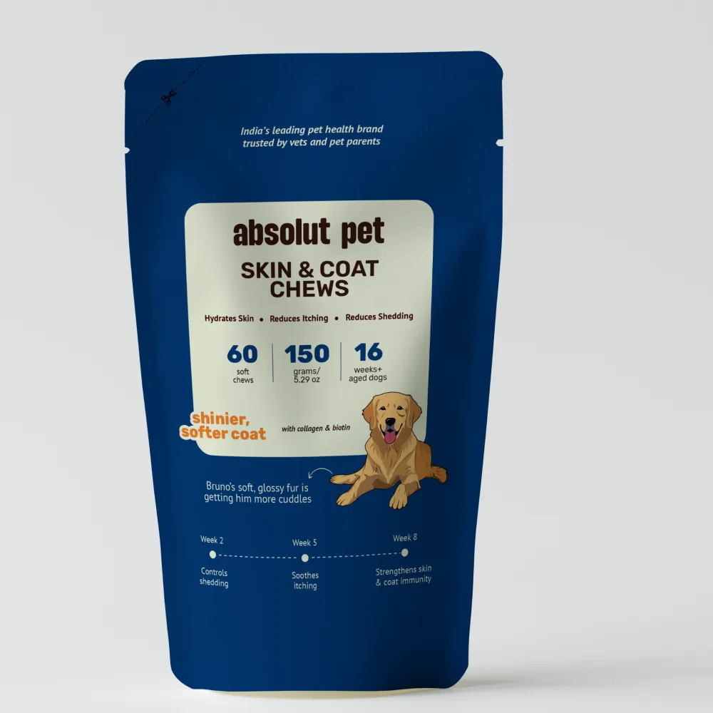 Absolut Pet Skin & Coat with Collagen and Biotin Dog Supplement