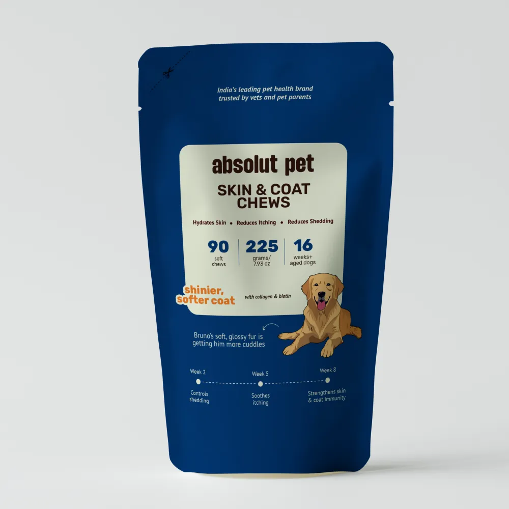 Absolut Pet Skin & Coat with Collagen and Biotin Dog Supplement