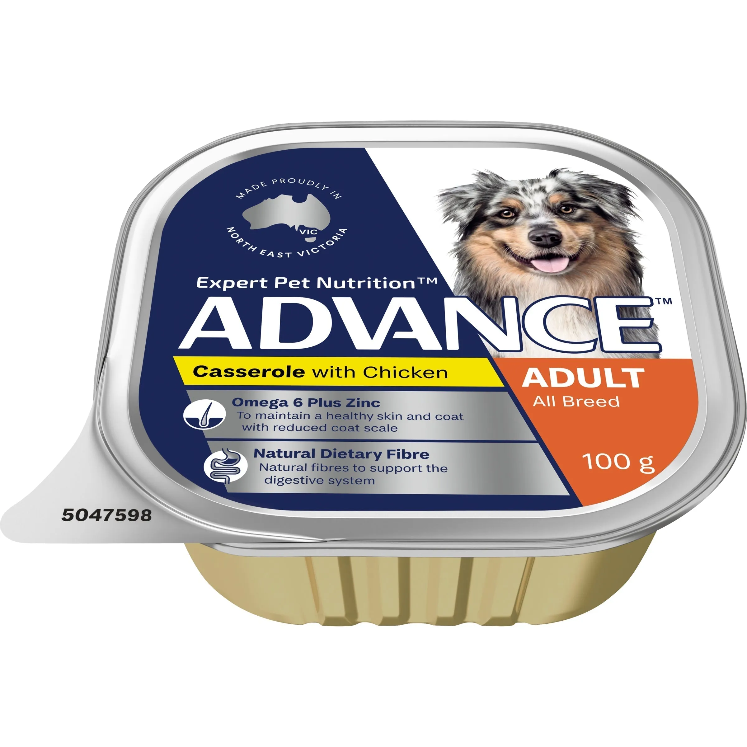 Advance Casserole with Chicken All Breed Adult Dog Wet Food 100g ( _ )