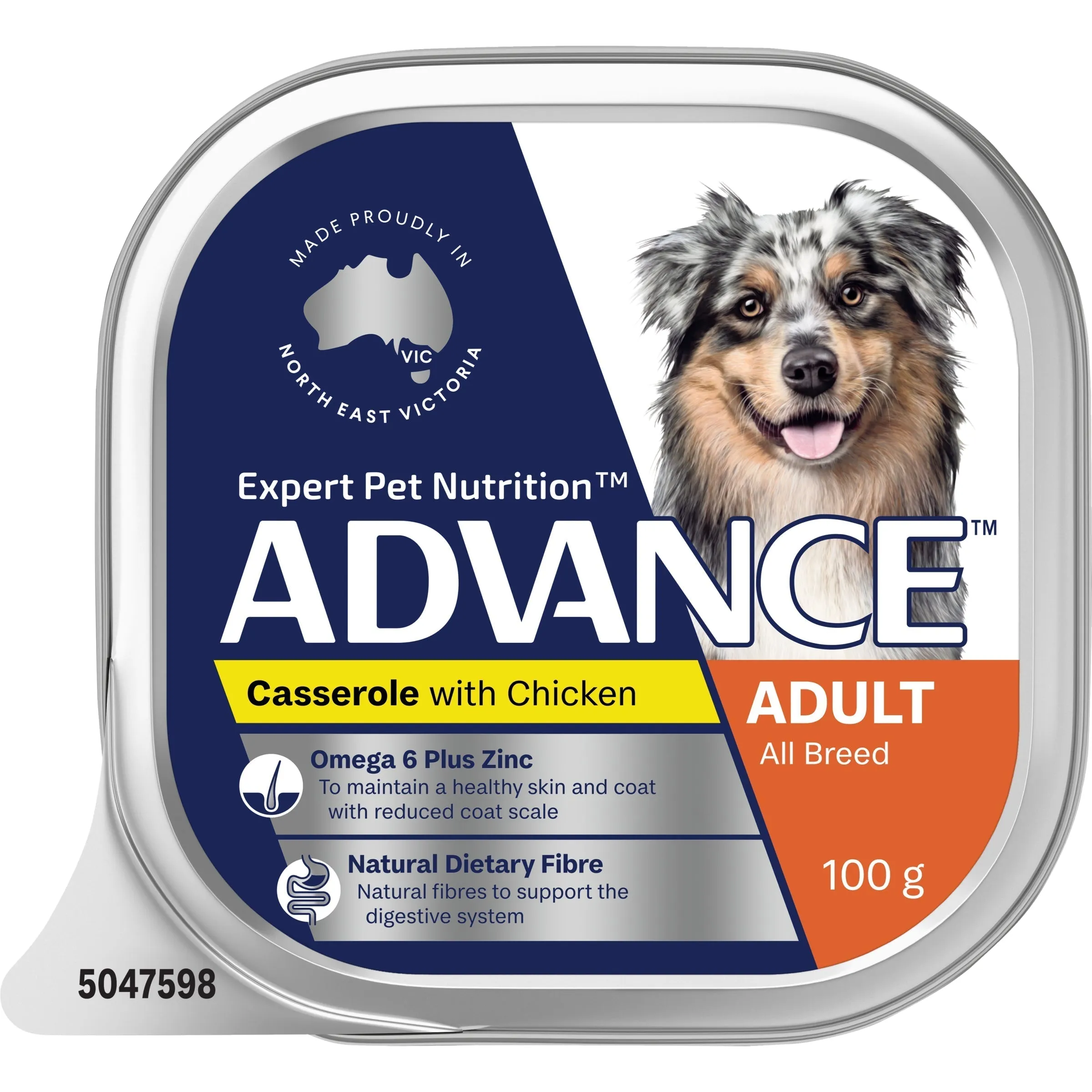 Advance Casserole with Chicken All Breed Adult Dog Wet Food 100g ( _ )