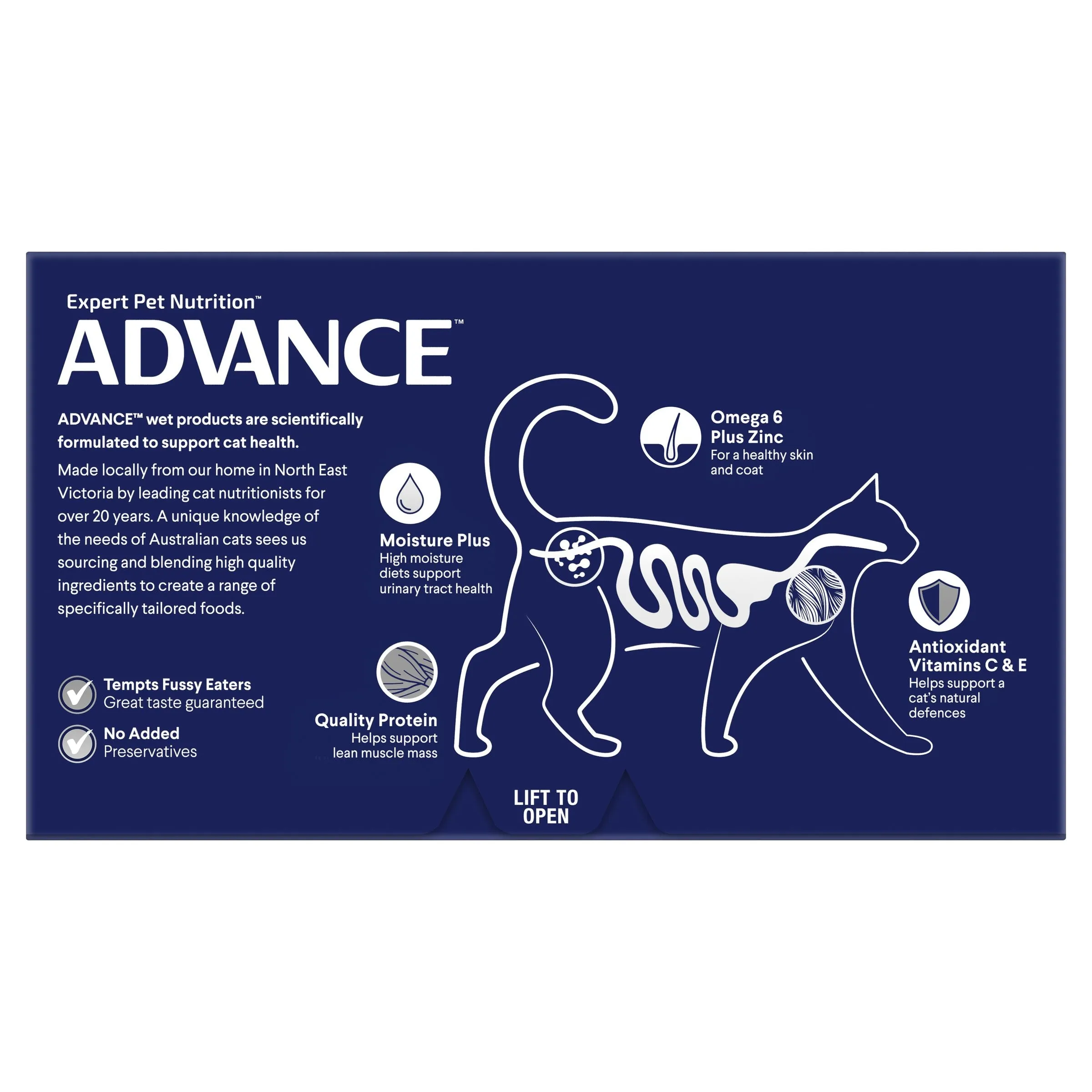 Advance Chicken and Liver Medley Adult Cat Wet Food 85g ( _ )
