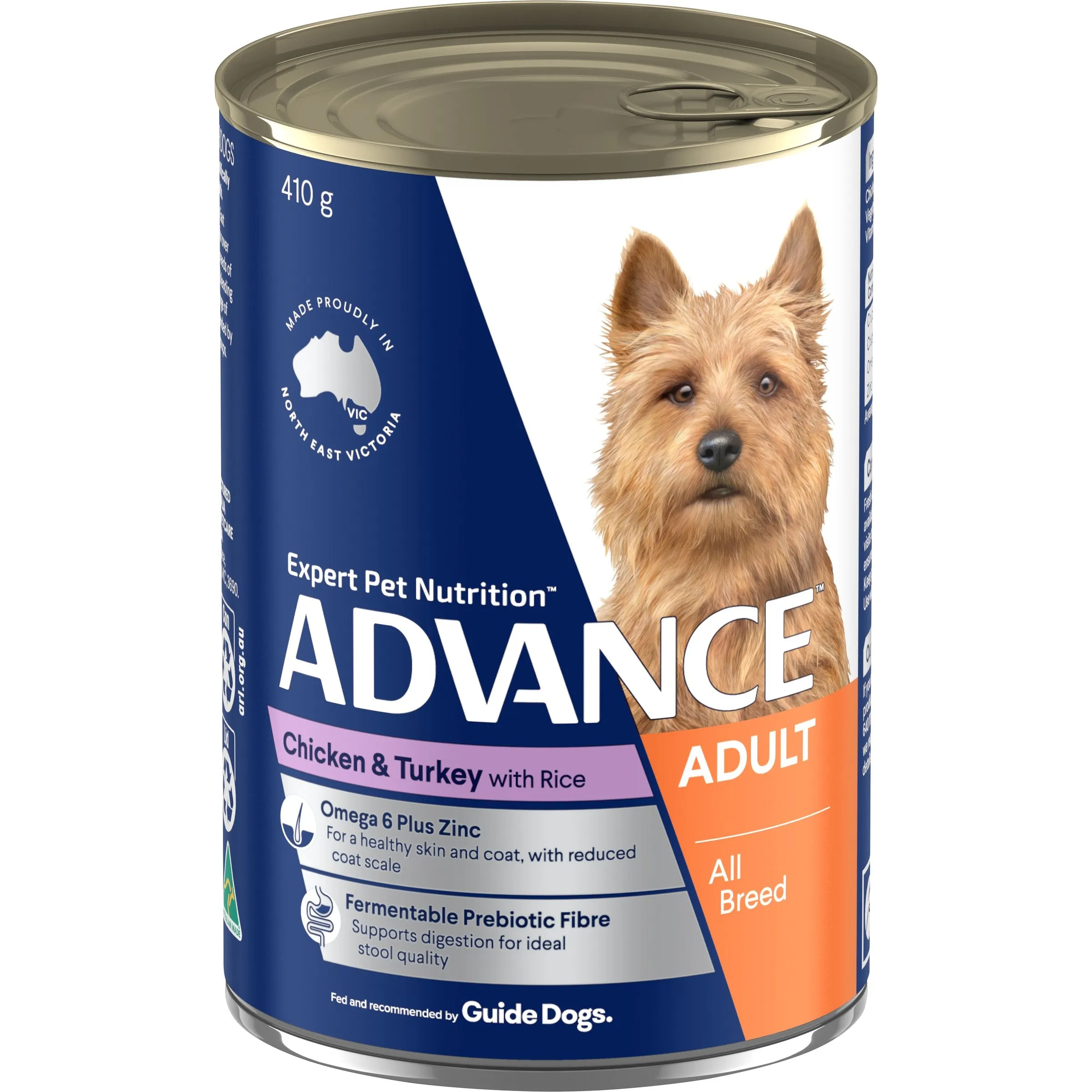 Advance Chicken and Turkey All Breed Adult Dog Wet Food 410g x 12 ( _ )