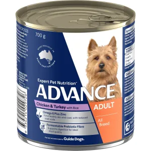 Advance Chicken and Turkey All Breed Adult Dog Wet Food 700g ( _ )