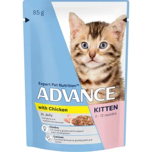Advance Chicken in Jelly Kitten Wet Food 85g ( _ )