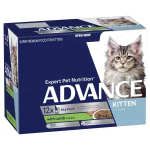 Advance Lamb in Gravy Kitten Wet Food 85g x 12 ( _ )