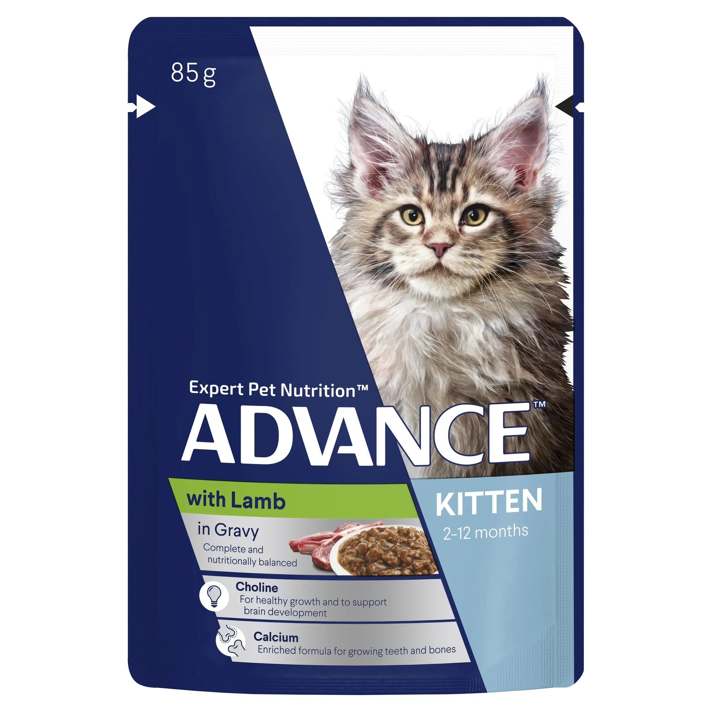 Advance Lamb in Gravy Kitten Wet Food 85g x 12 ( _ )