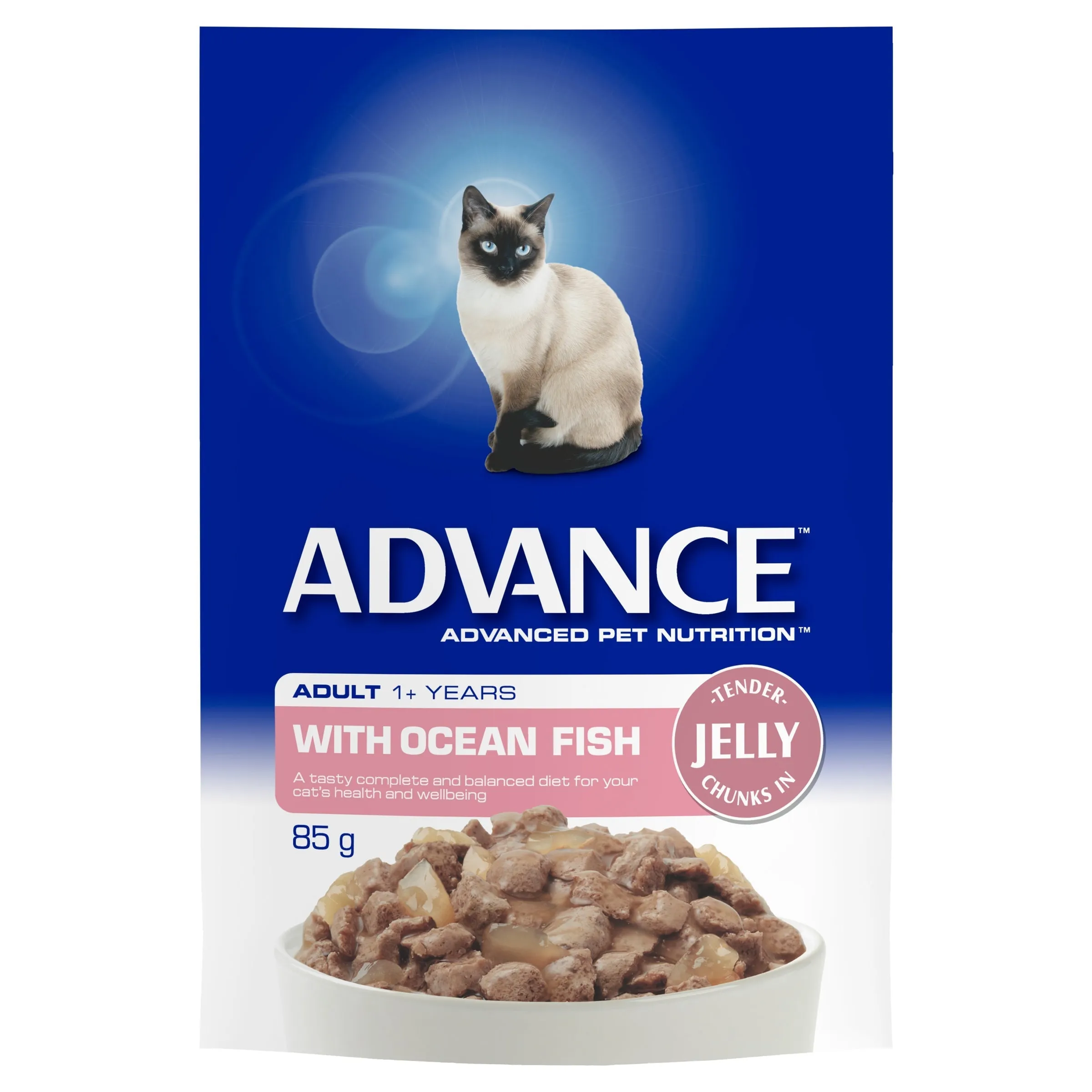 Advance Ocean Fish in Jelly Adult Cat Wet Food 85g ( _ )