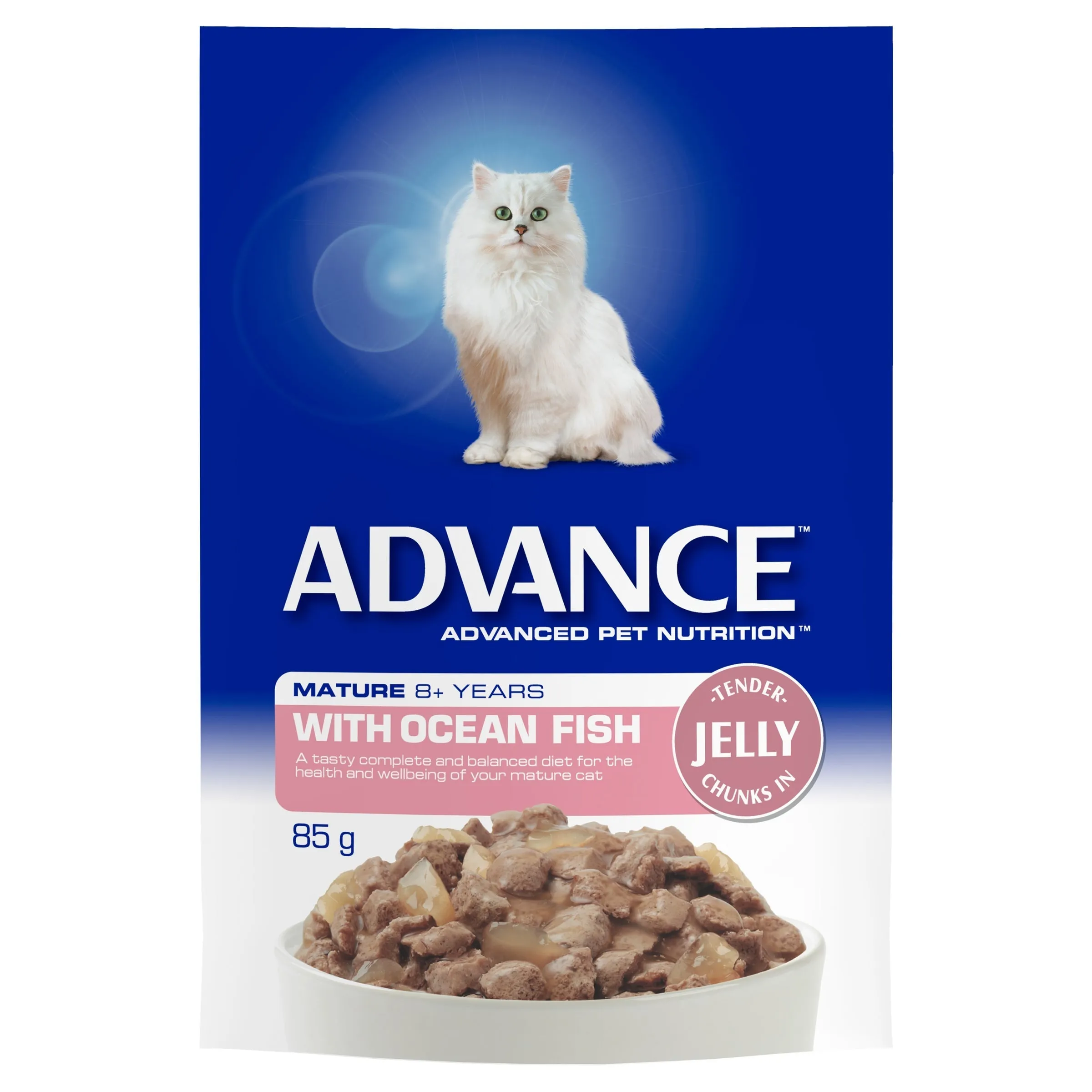Advance Ocean Fish in Jelly Healthy Ageing Mature Cat Wet Food 85g ( _ )