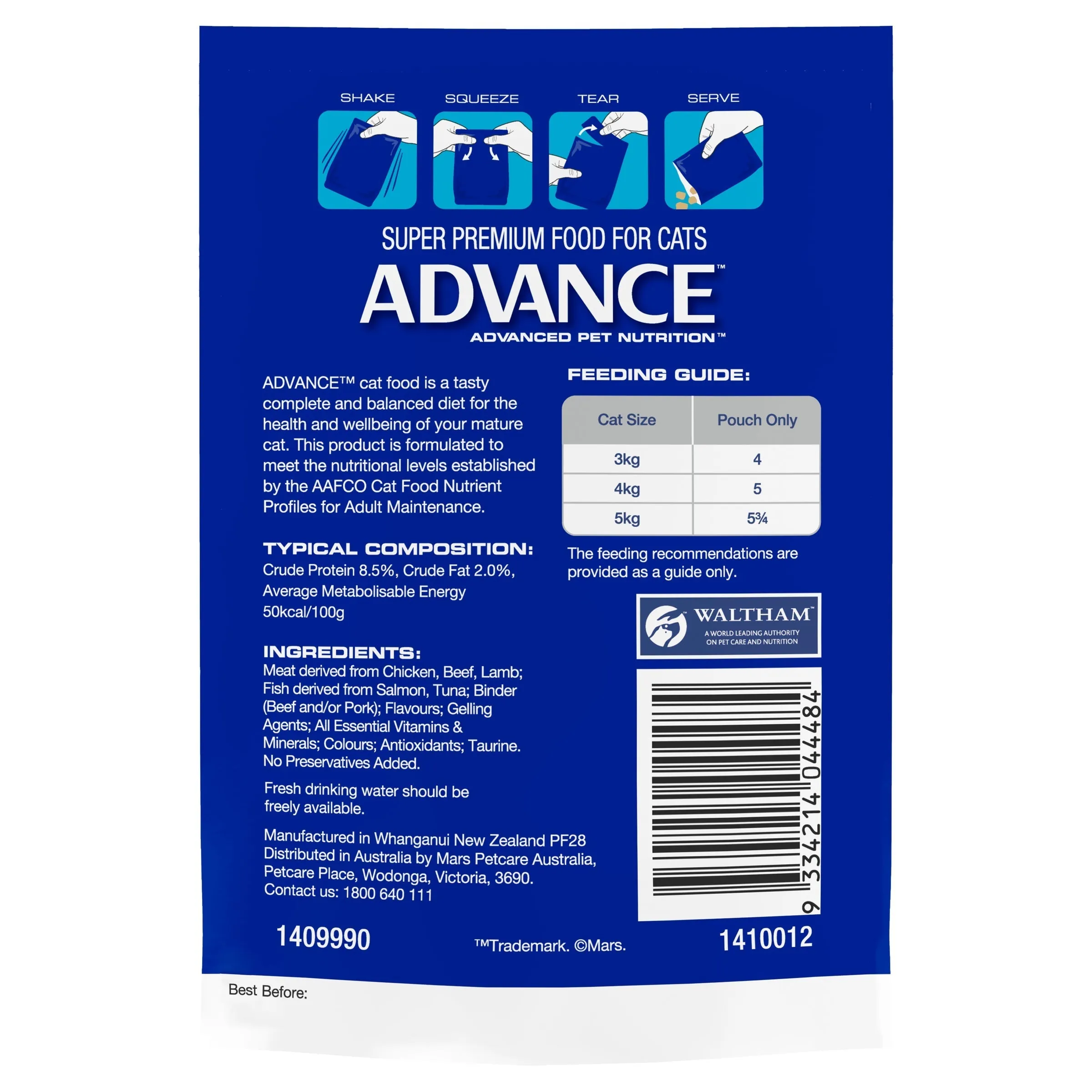Advance Ocean Fish in Jelly Healthy Ageing Mature Cat Wet Food 85g ( _ )