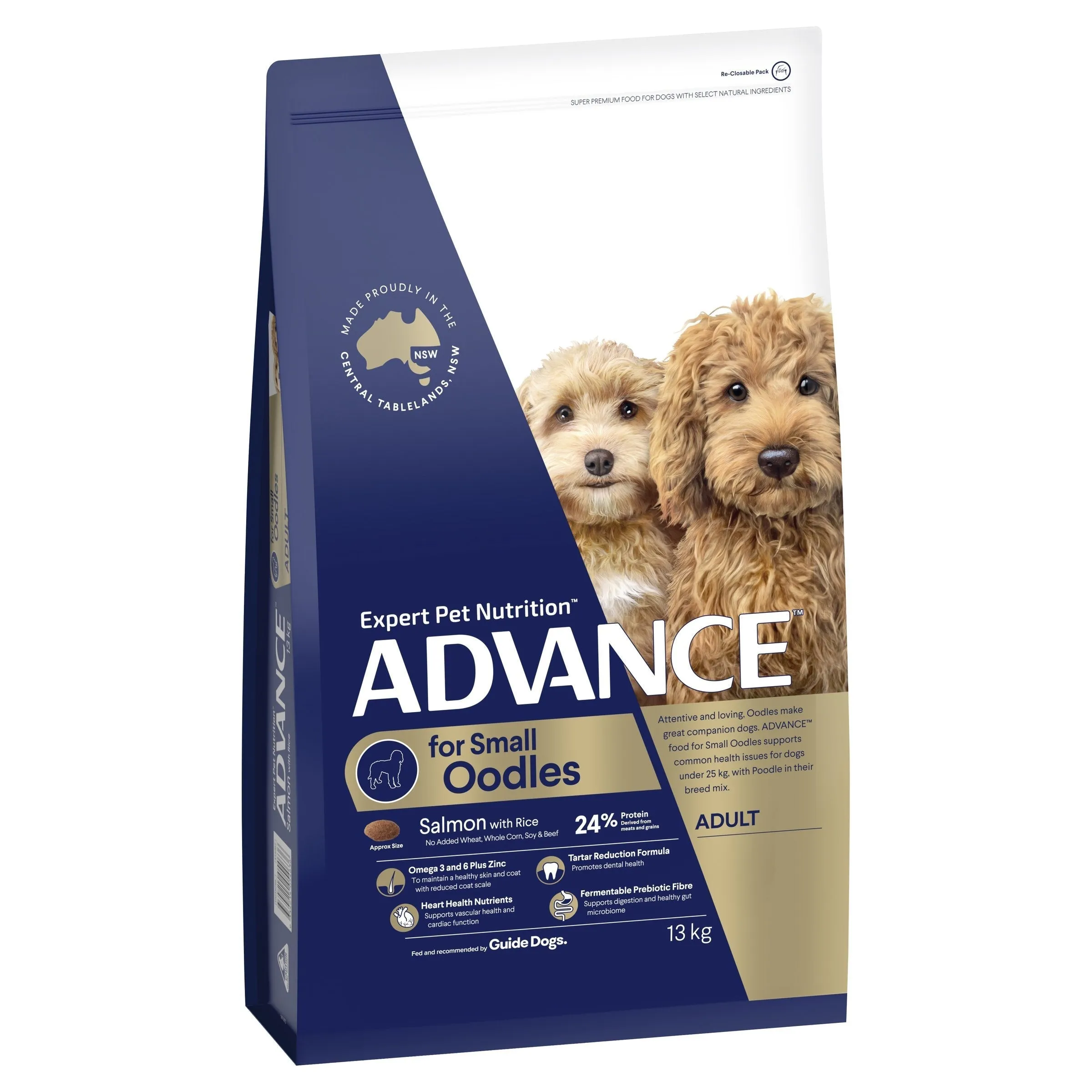 Advance Salmon and Rice Small Oodles Adult Dog Dry Food 13kg ( _ )