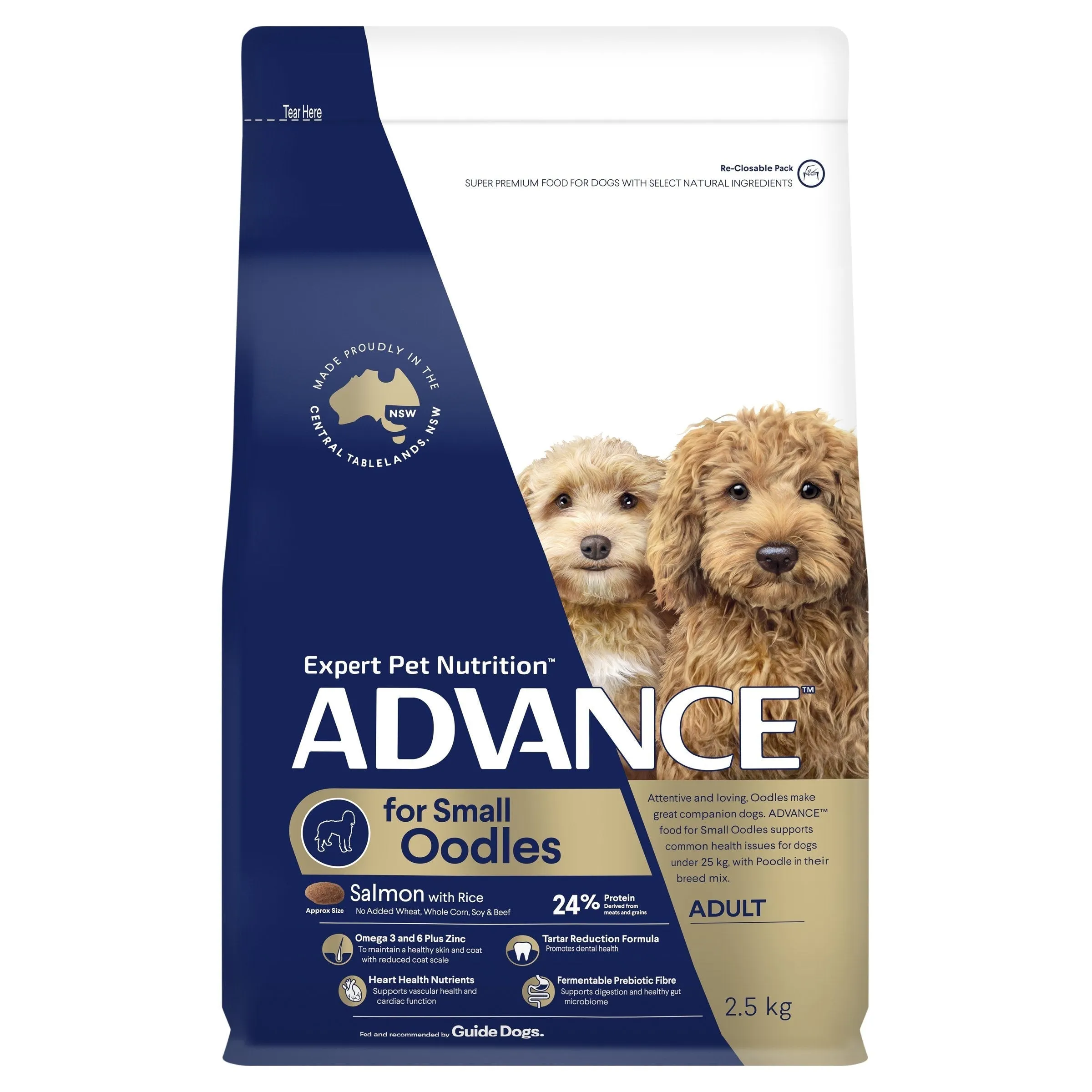 Advance Salmon and Rice Small Oodles Adult Dog Dry Food 2.5kg ( _ )