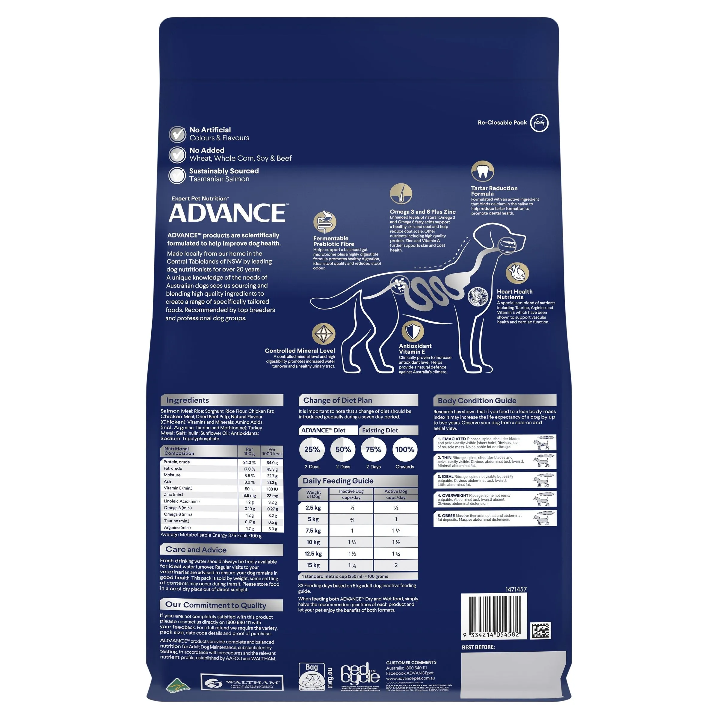 Advance Salmon and Rice Small Oodles Adult Dog Dry Food 2.5kg ( _ )