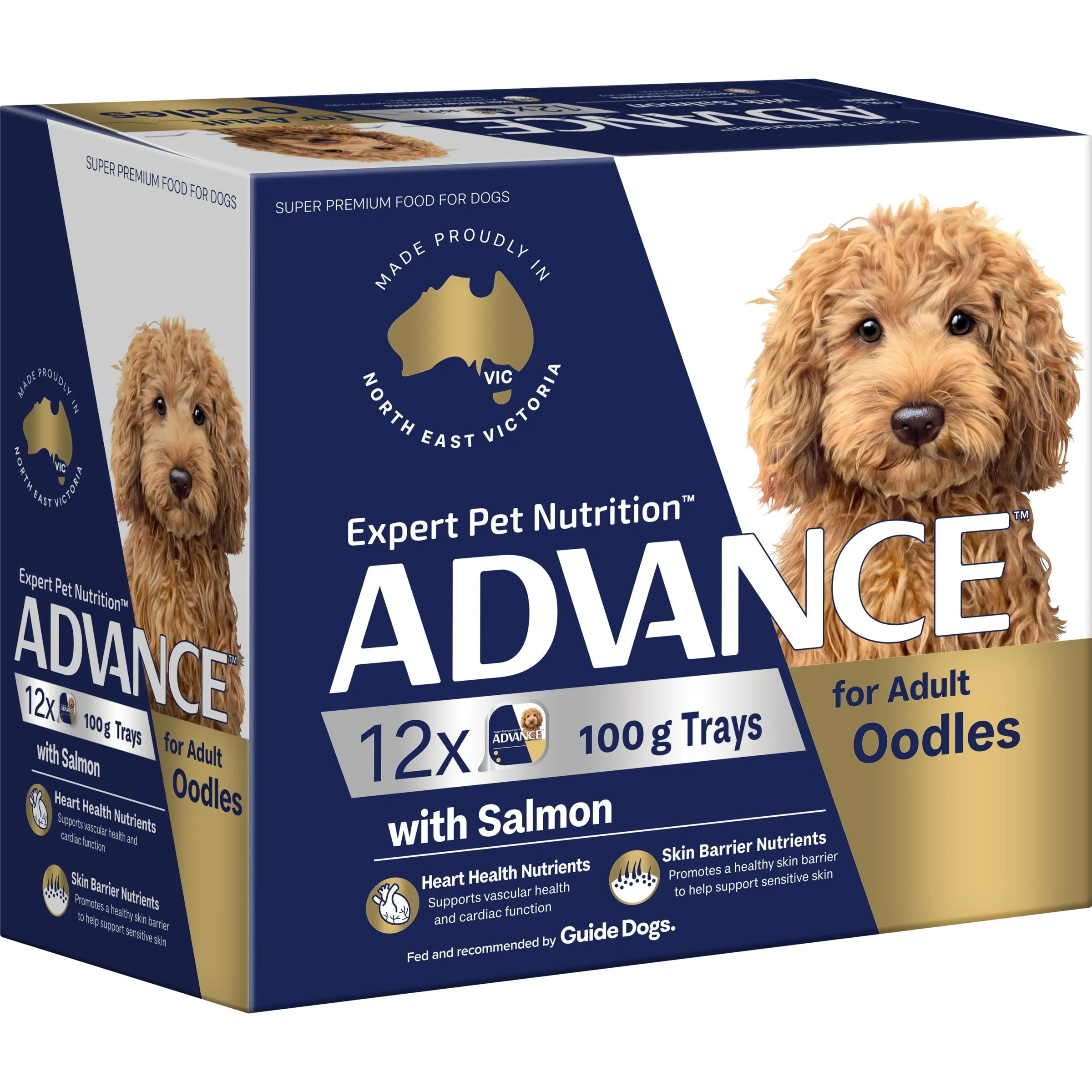 Advance Salmon Oodles Adult Dog Wet Food 100g x 12 ( _ )