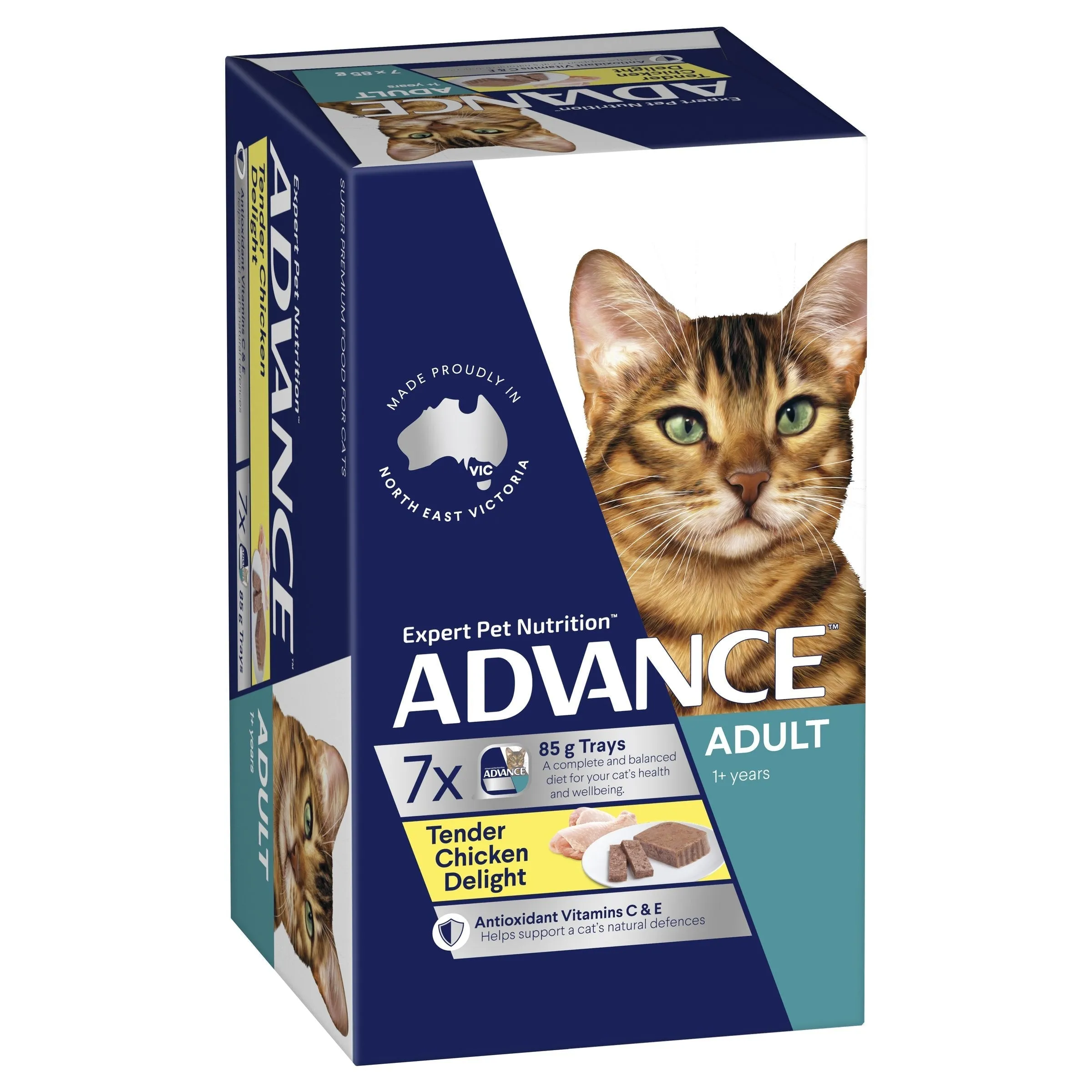 Advance Tender Chicken Delight Adult Cat Wet Food 85g x 7 ( _ )