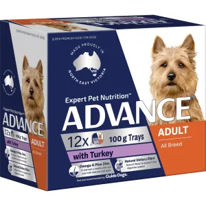 Advance Turkey All Breed Adult Dog Wet Food 100g x 12 ( _ )