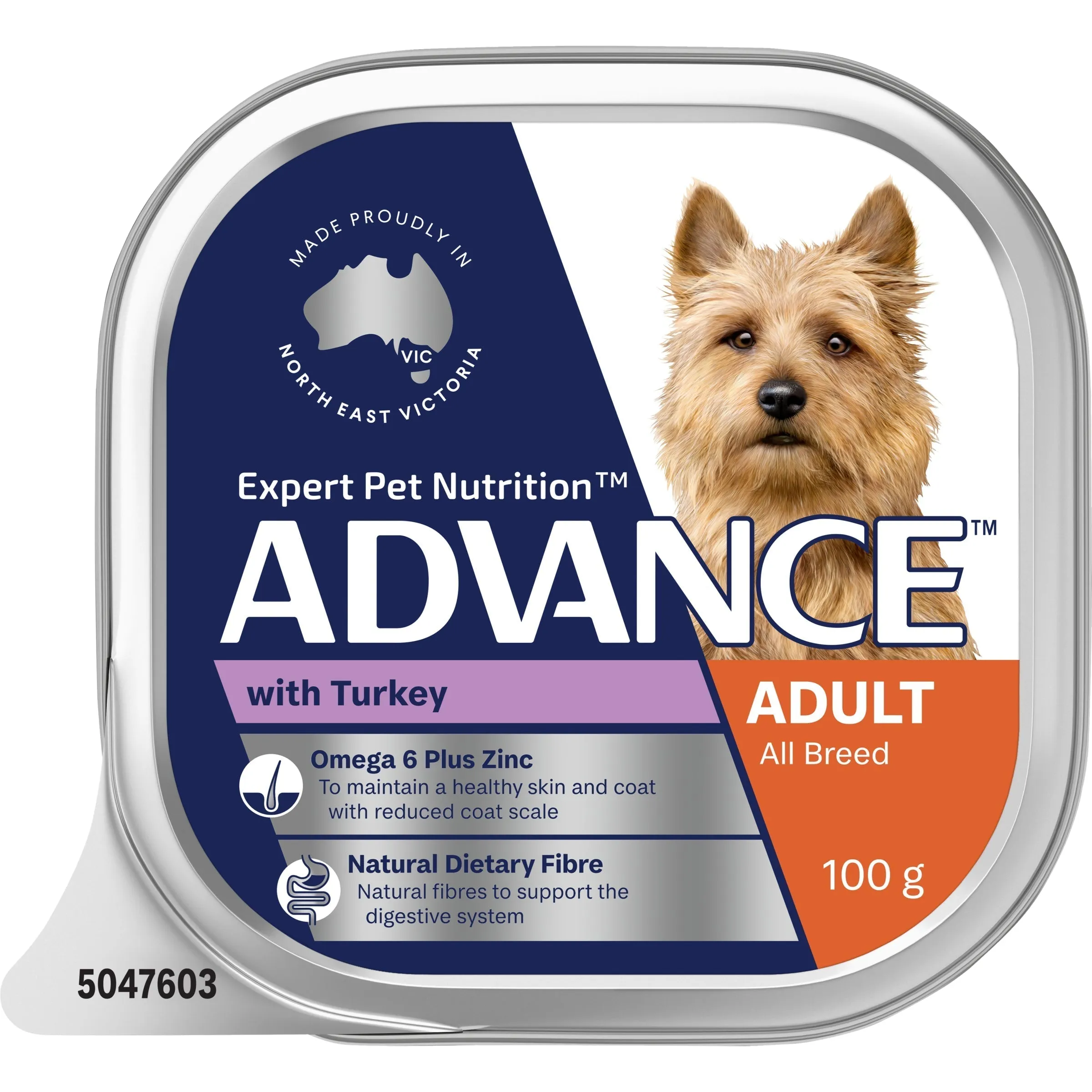 Advance Turkey All Breed Adult Dog Wet Food 100g x 12 ( _ )