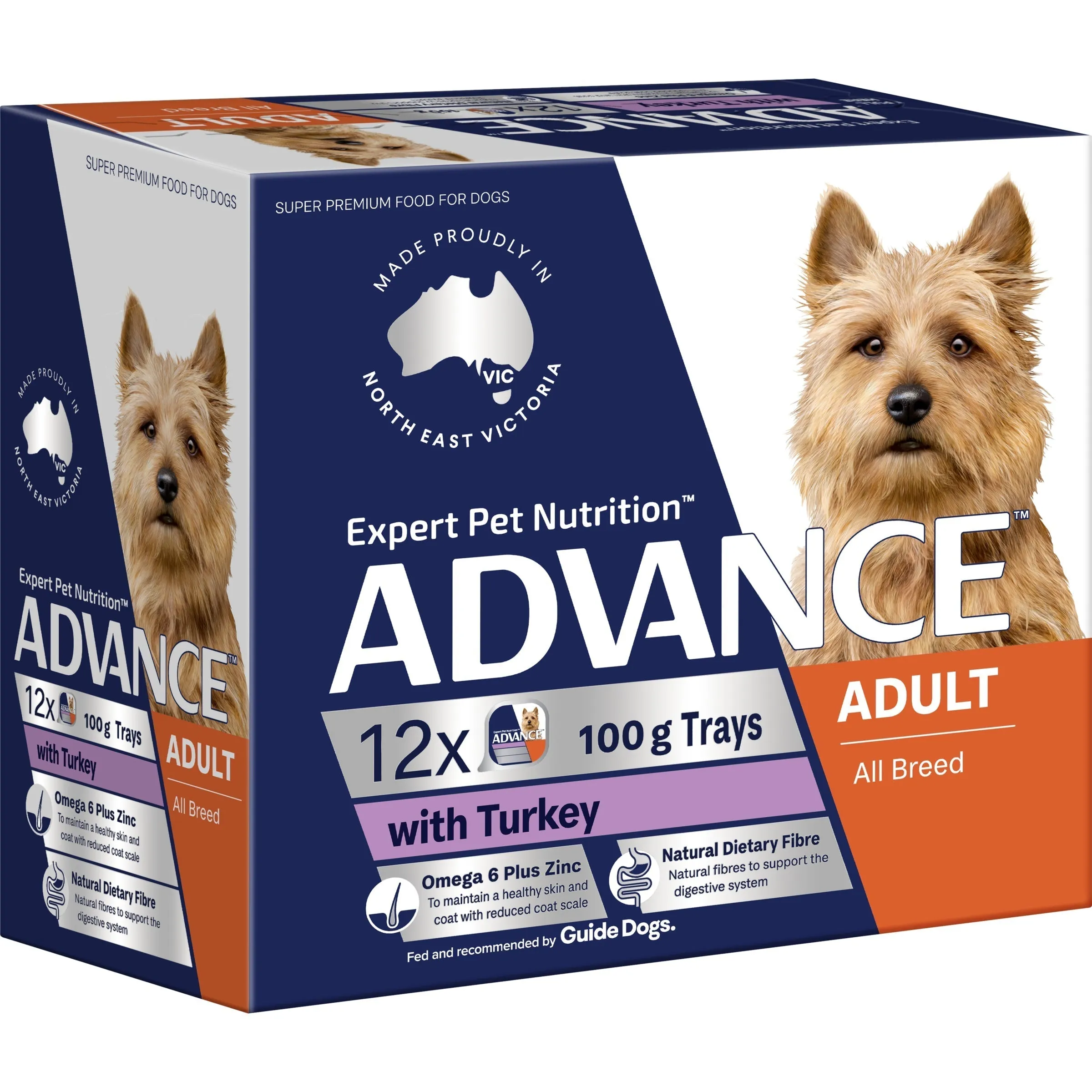Advance Turkey All Breed Adult Dog Wet Food 100g x 12 ( _ )