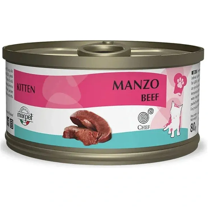 AEQUIL. CHEF Kitten Manzo Beef 80 g Pets Qatar