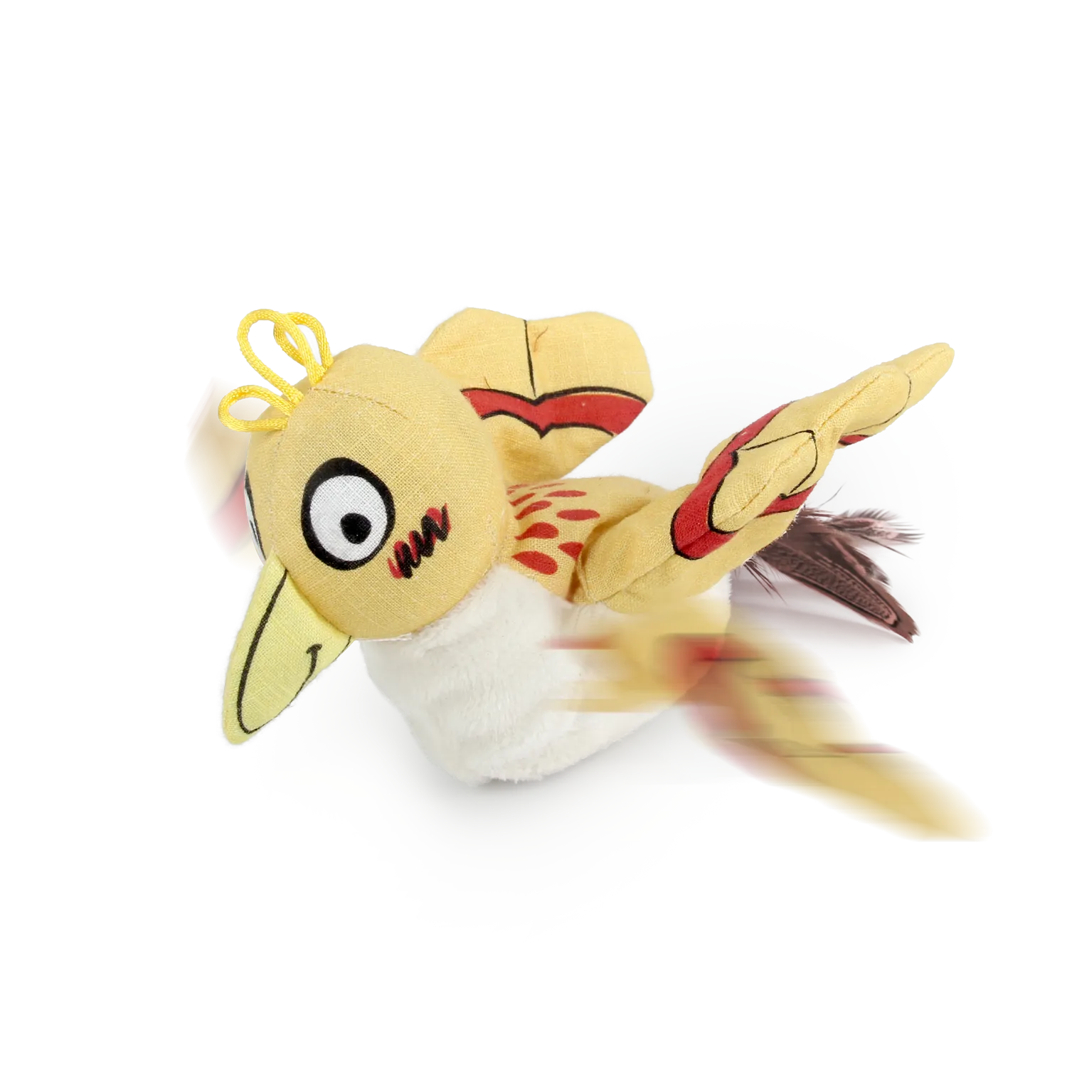 AFP Jittering Bird Pet Toy (Yellow) Pets Qatar