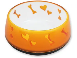 AFP Lifestyle-Dog Love Bowl - Orange Pets Qatar