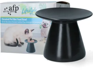 AFP Liftstyle4Pets - Elevated Pet Wet Food Bowl - Charcoal Pets Qatar
