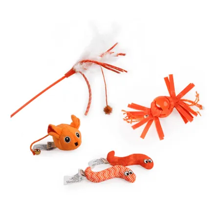 AFP Modern Cat-Magic Wings Wand - 5 Pk Orange Pets Qatar