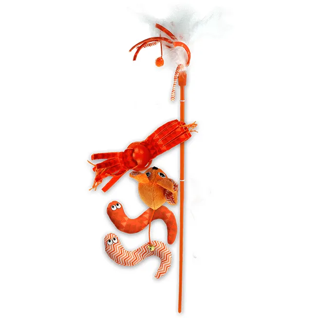 AFP Modern Cat-Magic Wings Wand - 5 Pk Orange Pets Qatar