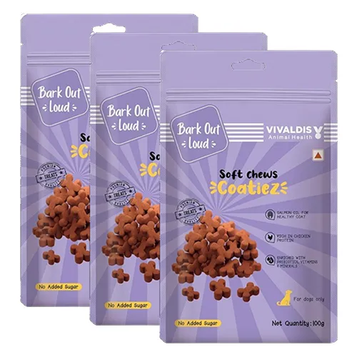 Bark Out Loud Coatiez Soft Chews Dog Treats