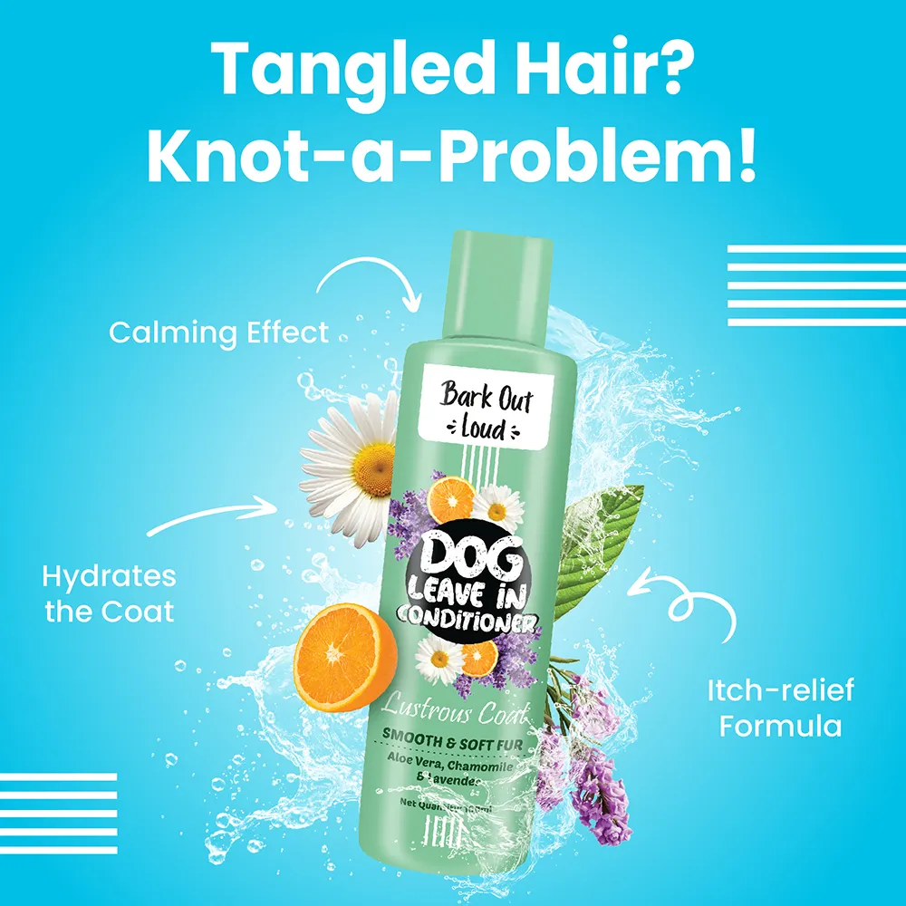 Bark Out Loud Lustrous Coat Leave in Conditioner for Dogs
