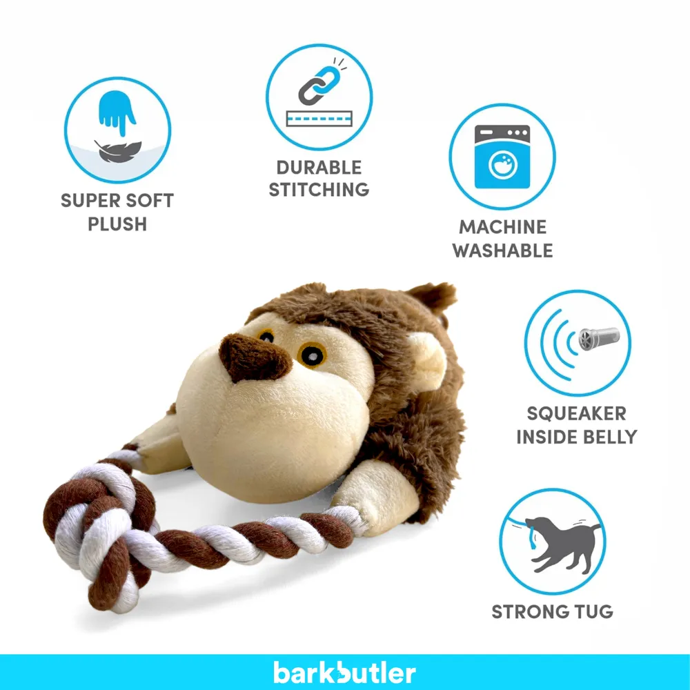 Barkbutler Knotty The Bear Plush Toy for Dogs