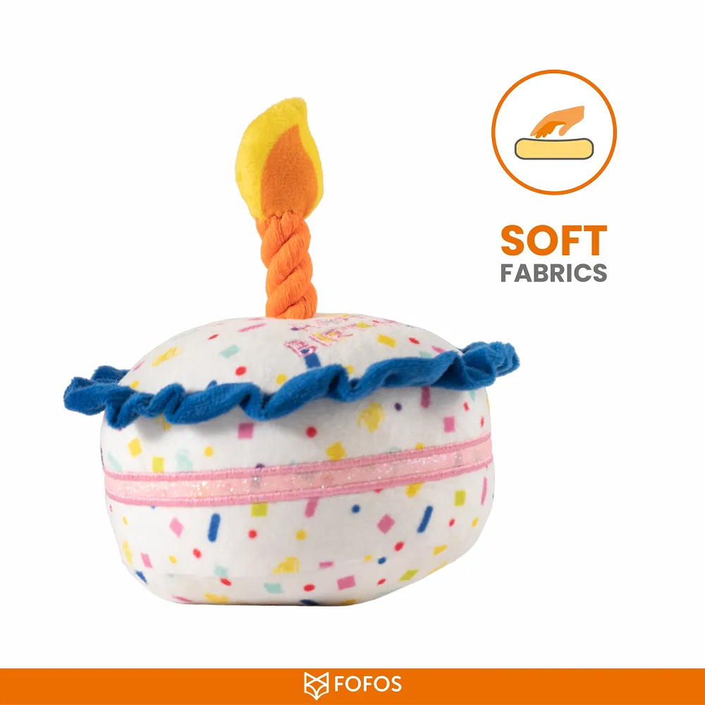 Barkbutler x Fofos Birthday Cake Plush Toy for Dogs