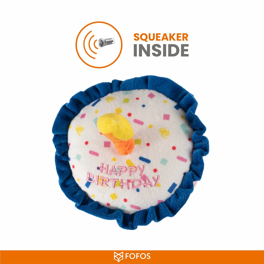 Barkbutler x Fofos Birthday Cake Plush Toy for Dogs