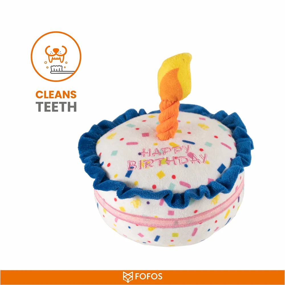 Barkbutler x Fofos Birthday Cake Plush Toy for Dogs