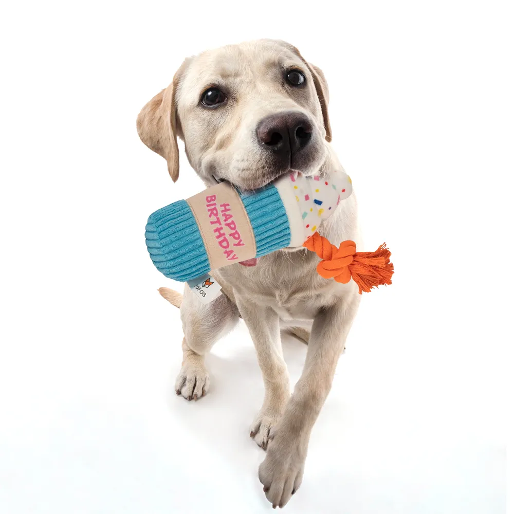 Barkbutler x Fofos Birthday Drink Plush Toy for Dogs