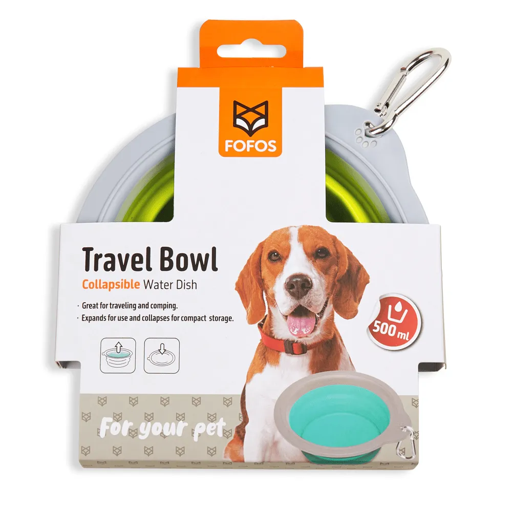 Barkbutler x Fofos Collapsible Bowl for Dogs (Green)