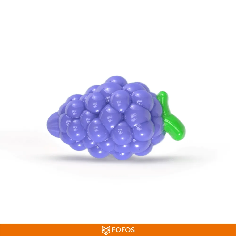 Barkbutler x Fofos Crazy Grape Squeaky Chew Toy for Dogs | For Medium Chewers (Blue)