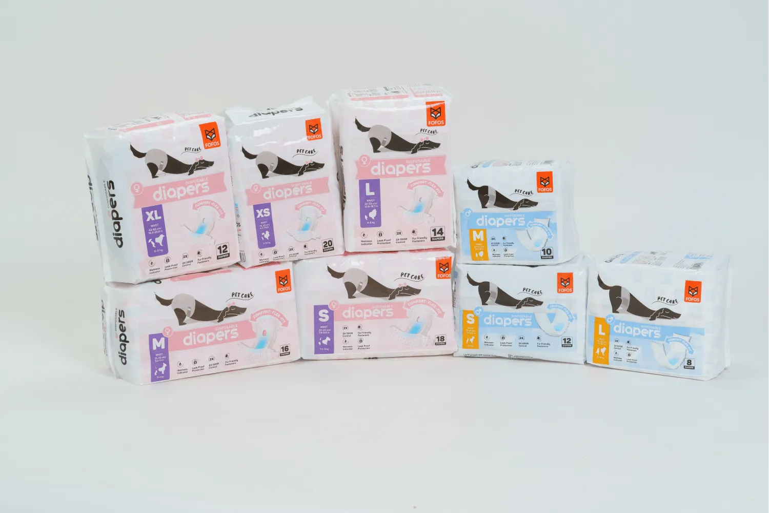 Barkbutler x Fofos Diaper for Female Dogs (25x33cm)