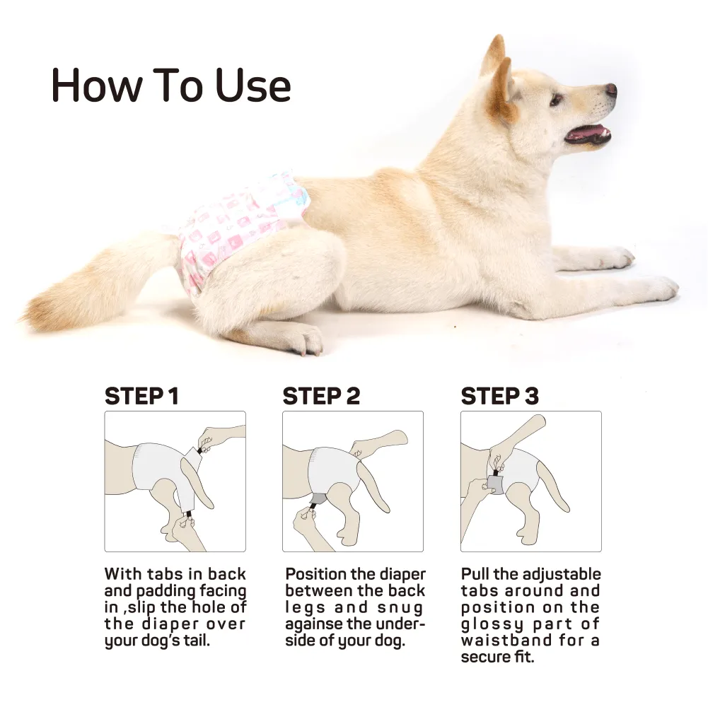 Barkbutler x Fofos Diaper for Female Dogs (25x33cm)