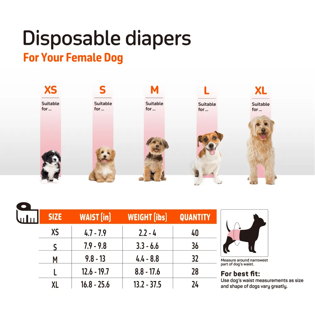 Barkbutler x Fofos Diaper for Female Dogs (32x50cm)