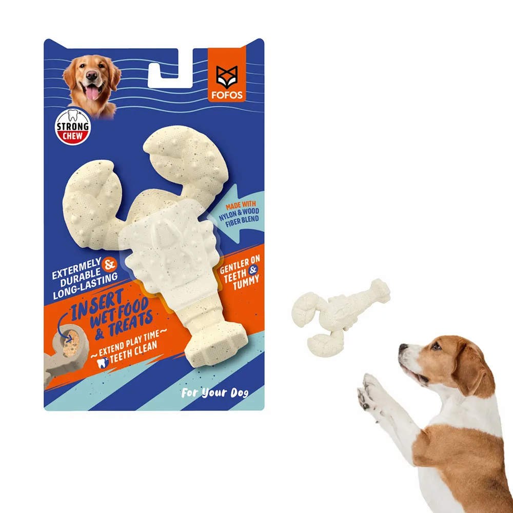 Barkbutler x Fofos Durable Lobster Chew Toy for Dogs