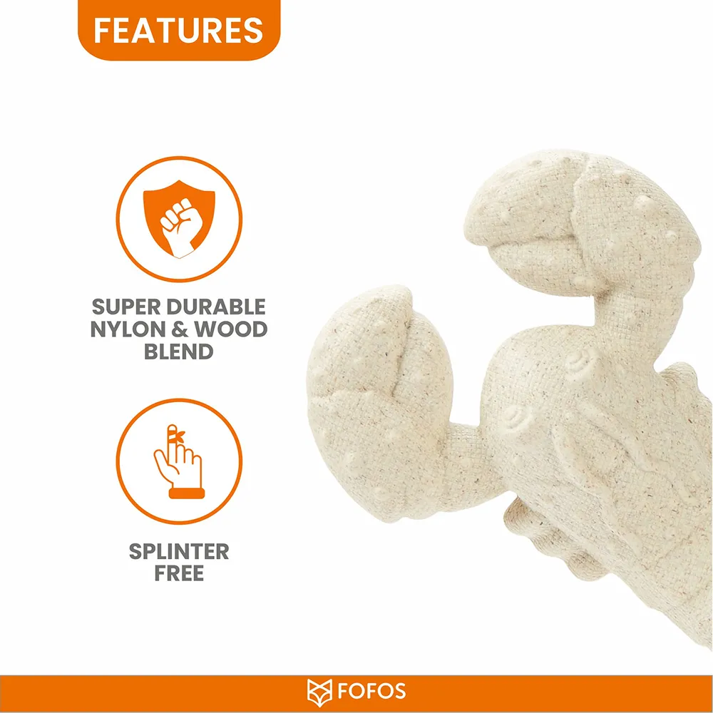Barkbutler x Fofos Durable Lobster Chew Toy for Dogs