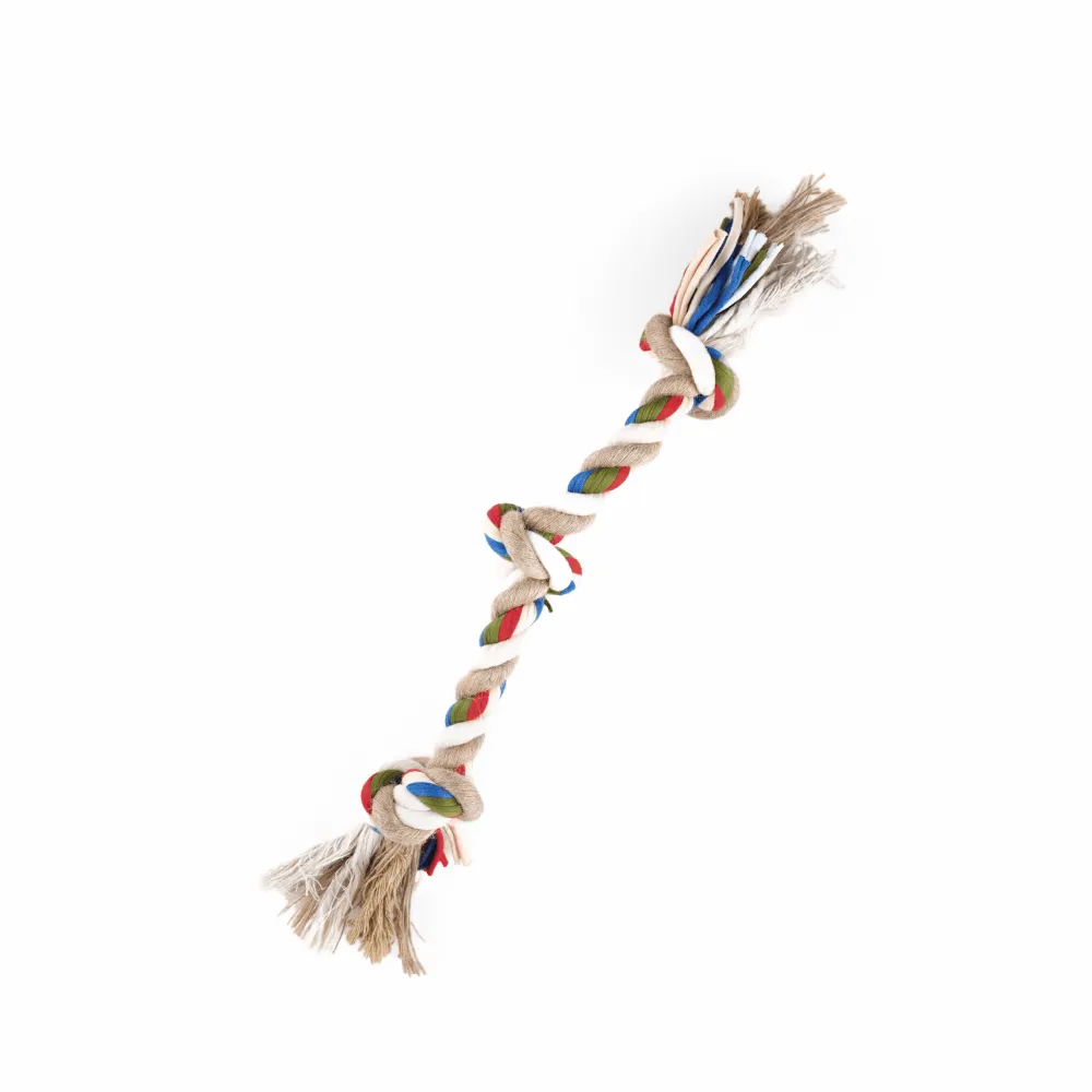 Barkbutler x Fofos Flossy Three Knots Rope Toy For Dogs