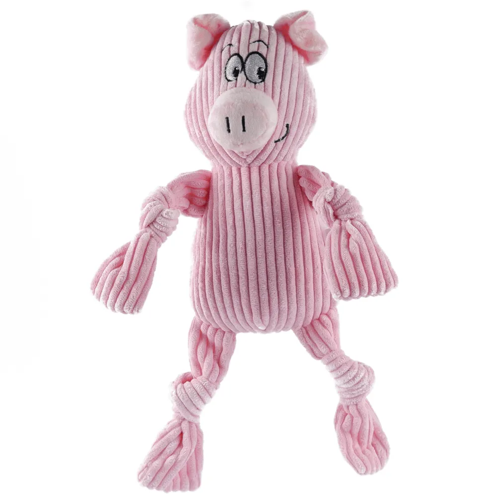 Barkbutler x Fofos Fluffy Pig Pink Plush Toy for Dogs (Pink)