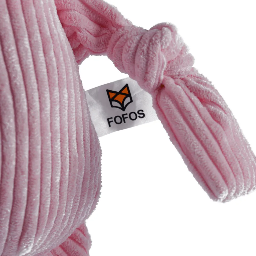 Barkbutler x Fofos Fluffy Pig Pink Plush Toy for Dogs (Pink)