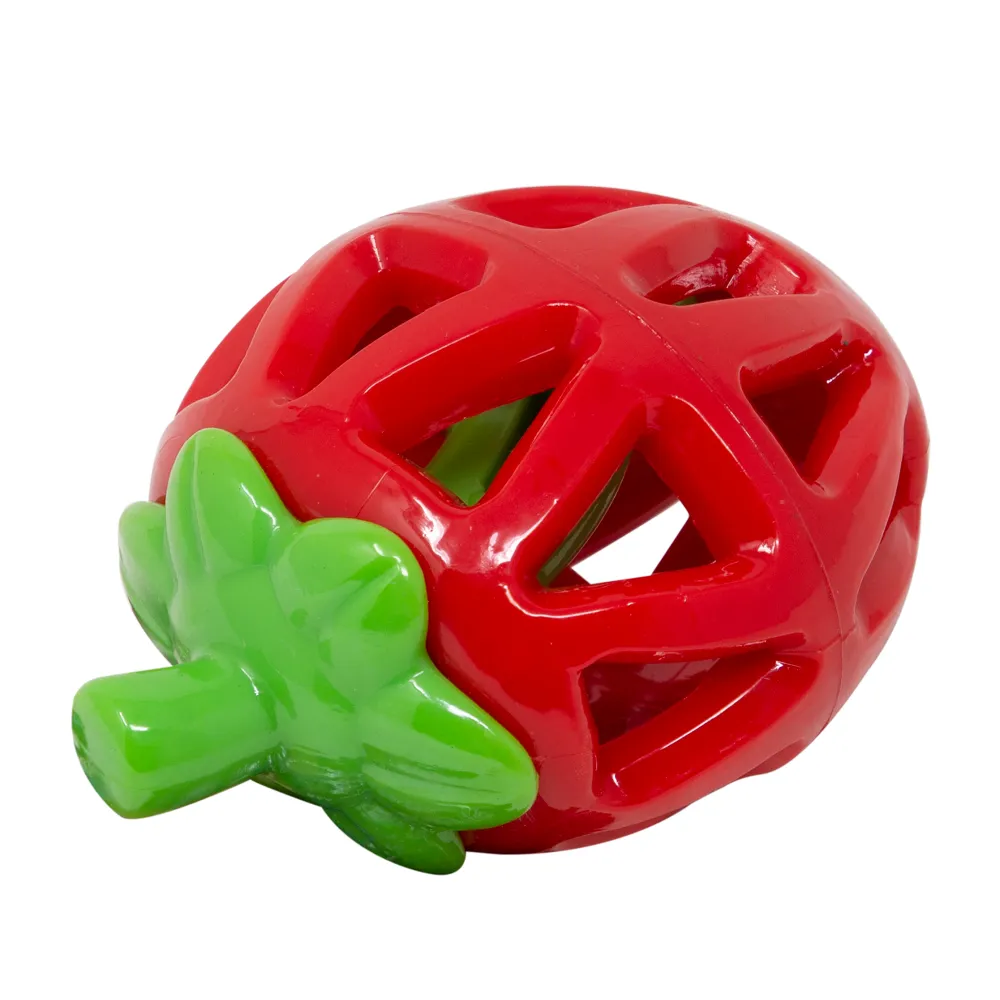 Barkbutler x Fofos Fruity Bites Treat Dispensing Strawberry Toy for Dogs