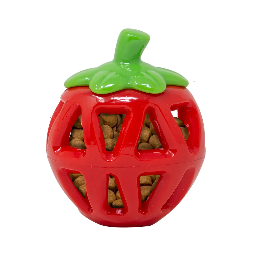 Barkbutler x Fofos Fruity Bites Treat Dispensing Strawberry Toy for Dogs
