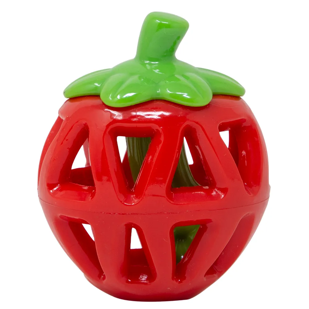 Barkbutler x Fofos Fruity Bites Treat Dispensing Strawberry Toy for Dogs