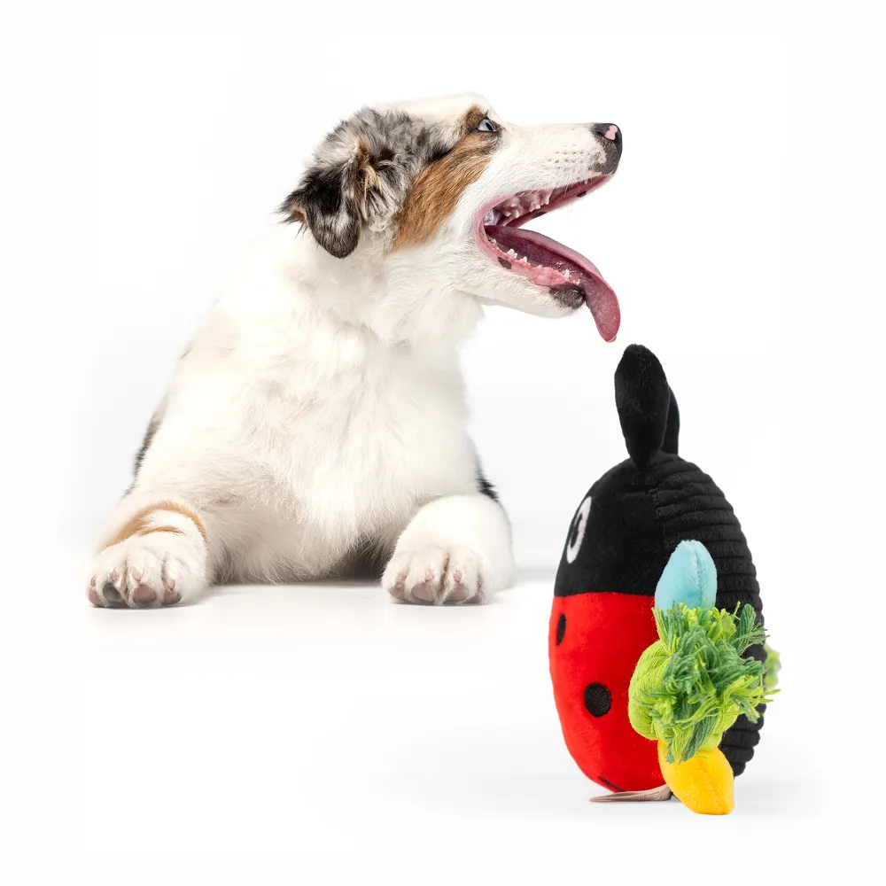 Barkbutler x Fofos Garden Ladybug Plush Toy for Dogs