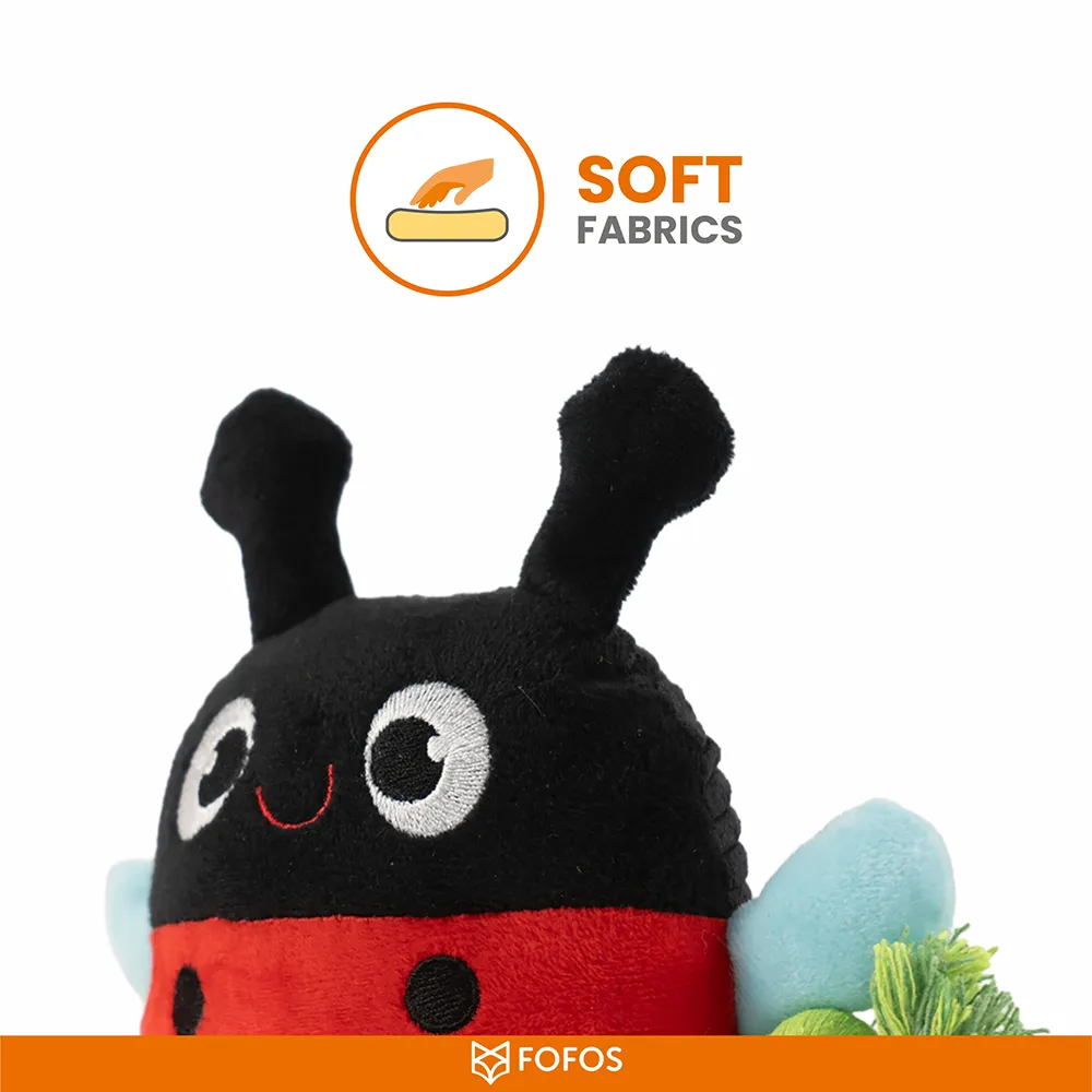 Barkbutler x Fofos Garden Ladybug Plush Toy for Dogs